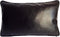 Imitation Leather 12"x20" Inch Black Bolster Pillow Case/Cushion Cover Hand-Crafted Stitch Trendy Modern Style Decorative/Throw Lumbar for Home, O...