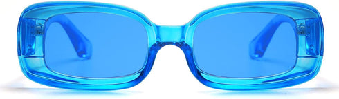 VANLINKER Y2K Trendy Rectangle Sunglasses for Women Men Retro Fashion 90s Glasses Thick Square Frames UV400 Protection VL9673...