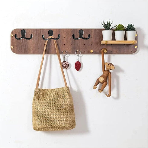 Coat Hooks Hardware, 10Pcs Wall Hooks Heavy Duty Hooks for Hanging Coats No Rust Double Robe Hook Wall Mounted for Key Towel Bags Cup Hat (Black)...