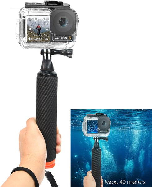 Fotoleey Dive Case+ Floating Hand Grip for DJI Osmo Action 4, action 3...