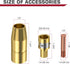 ARCCAPTAIN for Miller Millermatic M-100/150 Welder Part .030" Contact Tip Nozzle Diffuser MIG Welding Gun Accessory Kit for Miller Millermatic M-1...