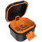 ARGOMAX Leak Proof Denture Bath Cup, Portable Soaking Denture Box, Denture Bath Case with Strainer, for Dentures and Braces (Black + Orange)....