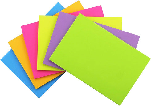 Early Buy Sticky Notes 6 Bright Color 6 Pads Self-Stick Notes 4 in x 6 in, 45 Sheets/Pad...