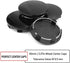 RTrhinoTuning 4 PCS 83mm Wheel Center Caps Compatible with Tahoe Suburban Yukon Escalade Rim, OD:3.27"(83 mm) ID: 3"(76.4 mm) Black Hubcaps...