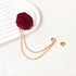 Rose Flower Brooch Pin Wedding Brooches for Men...