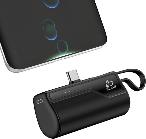 Mini Portable Charger 5000mAh, USB C Power Bank Charging Battery Pack, External Backup Phone Charger Compatible with iPhone 15, 15 Plus, 15 Pro Ma...