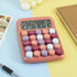 Desktop Mechanical Calculator, 12-Digit Large LCD Display Basic Standard Calculators with Cute Big Buttons, Office Accessories, School Supplies (C...