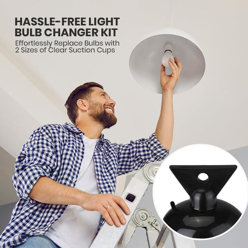 Gu10 Bulb Removal Tool 239 2 Size Light Bulb Changer Suction Cup Remover Set MR16 GU10 Lamps Changer Head for Halogen LED Mini Track Lights Remove...