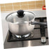1 Set Stainless Steel Saucepan with Glass Strainer Lid Sauce Pot Pan Induction Pot Stock Pot Sauce Pan...