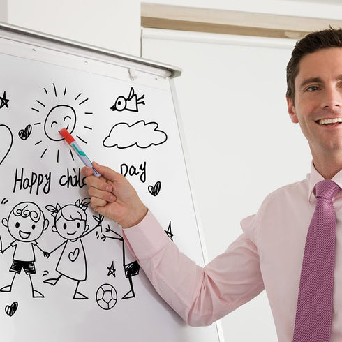 Whiteboard Sticker for Wall, Peel and Stick White Board Wallpaper, Dry Erase Contact Pape Self-Adhesive for School, Office and Home, 17.5 x 78.7 I...