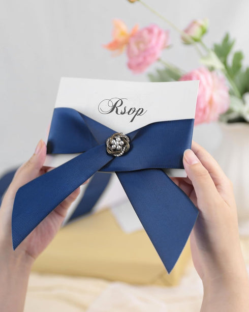 Navy Blue Grosgrain Ribbon, 2 inches x Continuous 50 Yards,Use for Bows DIY Hair Accessories,Gift Wrapping,Craft and Sewing...