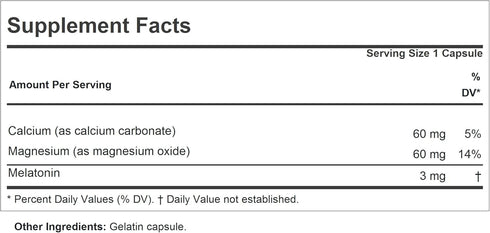 ANDREW LESSMAN Melatonin 3mg - 120 Capsules - Physiologically Balanced Levels to Naturally Promote Restful Sleep. Regulates Daily Circadian Rhythm...