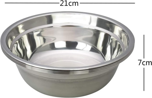 Metal Mixing Bowls, Stainless Steel Serving Bowl, Set of 4...