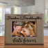 KATE POSH The Love Between Grandma and Granddaughter Lasts Forever, Engraved Grey Leather Frame, Grandma Gifts, First Time Grandma, Mother's Day (...