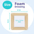 Conkote Silicone Adhesive Foam Dressings 4'' X 4'', Waterproof Bandages for Wound Care, Box of 10 Dressings...