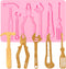 Construction Tools Fondant Silicone Molds 2 Pcs, Mini Pliers Construction Tools Cake Decorating Molds for Candy Cupcake Topper Cake Polymer Clay C...