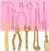 Construction Tools Fondant Silicone Molds 2 Pcs, Mini Pliers Construction Tools Cake Decorating Molds for Candy Cupcake Topper Cake Polymer Clay C...