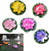 ifundom 5Pcs Lily Pads for Ponds, Artificial Lotus- Water Lily Pads Leaves & Floating Foam Lotuses for Garden Fish Pond Aquarium Pool Wedding Deco...