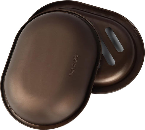 Topsky 2 Pcs Soap Dish for Shower, Double Layer Draining Soap Box with Drip Tray, Plastic - Bronze...