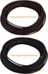 WXJ13 Genuine Leather Cord, 10 Meters 2 mm Wide Black and Coffee Leather Cord and 150 Pieces Jewelry Findings Necklace Cord String for Jewelry Mak...