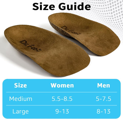 Dr.Foot Heel Cups for Plantar Fasciitis Relief, Heel Cushions for Heel Pain and Heel Spurs for men women (Medium (Women's 5.5-8.5, Men's 5-7.5))...