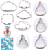 9Pcs Balloons and Cloud Cake Decoration Fondant Mold Set Hot Air Balloon Cookie Cutters for Chocolate Candy Baking Pastry Cookie Sugar Craft...