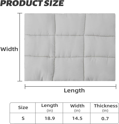 Pets Accessories for pet Bag, Pet Dog Bed, Dog Sleeping Mat, Breathable Warm Pet Beds Cushion for Small Dogs Cat(Grey, Cushion) (Grey)...