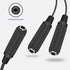 Duttek Guitar Y Cable, 6.35mm 1/4 inch Mono TS Female to 2x6.35mm 1/4 Inch Mono TS Female Y Splitter Cable 20cm/8inch (635F-2FMTS)...