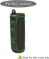 LTGEM Silicone Carrying Travel Case for JBL FLIP 5 Waterproof Portable Speaker with Extra Carabiner - Green...