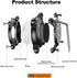AirTag Dog Collar Holder, IPX8 Dog Collar Airtag Holder Waterproof, Anti-Lost Shock Resistant Hard TPU-Back Clip Airtag Holder for Dog Collar, Com...