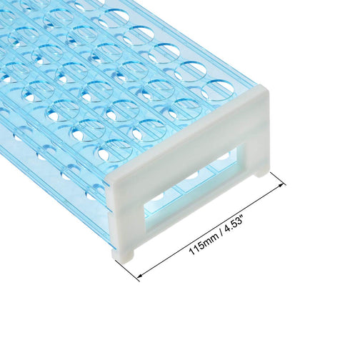 uxcell Detachable Polypropylene Test Tube Holder Rack 40 Hole for 15-18mm Tubes Light Blue...