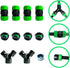 1/2" Soaker Hose and Garden Hose Fittings: Female and Male Connectors, Valves, and Straight Connectors...