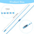 Molain 100Pcs Bead Ball Chain, 2.4mm Stainless Steel Dog Tag Necklace Chains Beaded Keychain Beads Chains for Jewelry Making Supplies Necklace Ear...