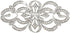 EVER FAITH Art Deco Bridal Brooch Clear Austrian Crystal Silver-Tone...