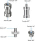 16PCS Camera Screws Mount Set 1/4 Inch and 3/8 Inch Threaded Converter Screws Adapter Flash Shoe Mount for DSLR Camera/Tripod/Monopod/Ballhead/Fla...