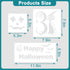 18 Pieces Halloween Stencils, Reusable Happy Halloween Ghost Bat Witch Pumpkin Stencils for Painting on Wood DIY Crafts Halloween Decorations (Sty...