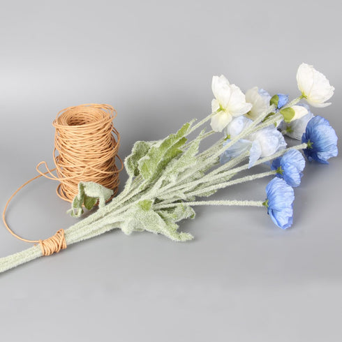 Floral Wire, 164 Feet 2mm Binding Wire, Paper Covered Rustic Vine Wrapping Metal Wire for Craft, Flower Bouquets Crown, Christmas Wreaths, Wedding...