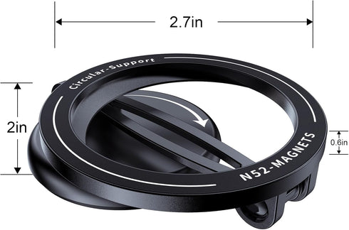for MagSafe Car Holder, 17 Ultra-Strong Magnets, 360° Rotating Magnetic Phone Holder for Dashboard, Compatible for iPhone 15/14/13 Pro Max/Plus/Mi...
