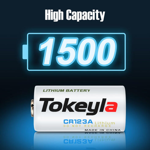 NonRechargeable CR123A Lithium Batteries Industrial 3V 1500mah Battery CR123 Batteries for Cameras, Smart Sensors Replacement, Flashlight etc (12 ...