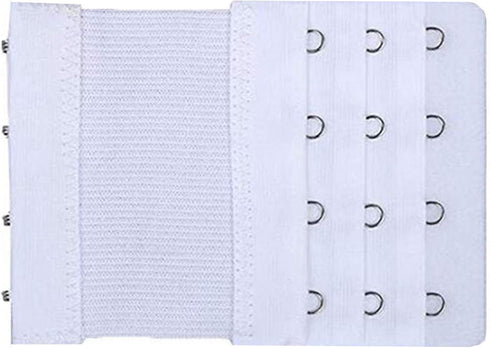 Women Bra Extender 4 Hooks 3 Rows Elastic Bra Band Hook Strap Extensions 4 Pack...