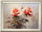 Leczany Cross Stitch Stamped Kit for Adults or Kids - Pink Rose Rose | DIY Embroidery Starter Patterns Craft Kit Needlepoint for Beginner | 11CT, ...
