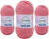 Jeans 60% Cotton 40% Acrylic Amigurumi Yarn,Soft, Fine/Sport (2) for Crochet and Knitting (3 x 3.52 Oz) / (3 x 360 Yd) (11617 - Pink)......