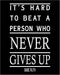 Posterizer 1 pcs-Babe Ruth-Its Hard To Beat A Person Who Never Gives Up-Sports & Hobby Art-Motivational & Inspirational Art-Gifts for sports fans-...