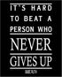 Posterizer 1 pcs-Babe Ruth-Its Hard To Beat A Person Who Never Gives Up-Sports & Hobby Art-Motivational & Inspirational Art-Gifts for sports fans-...