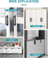 2Pcs Adhesive Cabinet Door Handles, Aluminum Alloy Stick on Shower Door Handle, Self Stick Pulls No Drilling for Kitchen Cabinet/Dresser/Drawer/Cl...