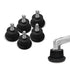 AXL Bell Glides Replacement Office Chair or Stool Swivel Caster Wheels to Fixed Stationary Castors, Replacement Chair Without Wheels and High Bell...