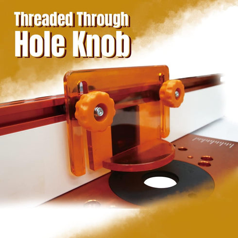 O'SKOOL T-Track Knob Kit with Threaded Through 5/16-18 Knobs, T-Bolts and Washers for Woodworking Jigs and Fixtures – 10 Pack...