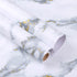 Marble Contact Paper Gray Textured Self-Adhesive PVC Removable Wallpaper for Bathroom Kitchen Countertops Cabinets Furniture (15.7 X 78.7 in Gloss...
