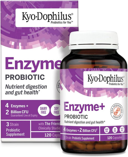 Kyo-Dophilus Probiotic Plus Enzymes, 120 Capsules...