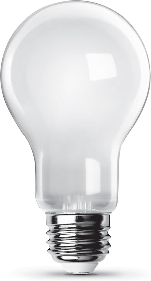 Feit Electric A19 LED Filament Light Bulbs, 40W Equivalent, Dimmable, E26 Standard Base, 450 Lumens, 5000K Daylight, 13 Years Lifetime, Frosted Wh...